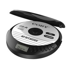 Coby Bluetooth CD Player Portable, FM, AUX, MP3 Anti-Skip Compact Discman