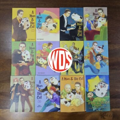 A Man and His Cat Manga Volume 1-13 Umi Sakurai Full Set English Version Comic