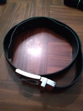 Black leather belt with buckle Size 36-38 23-338