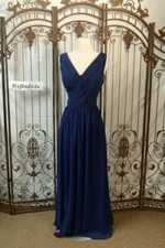 V158 BILL LEVKOFF 1129 SZ 12 MARINE 258 . PROM FORMAL DRESS GOWN