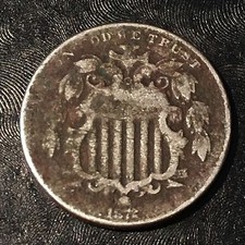 1872 Shield Nickel - High Quality Scans #E212