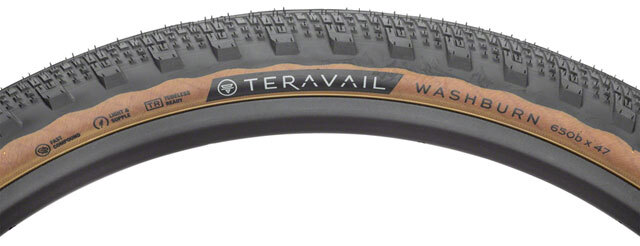 Teravail Washburn Tire - 650b x 47, Tubeless, Folding, Tan
