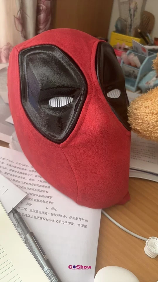 Deadpool 3 Mask Cosplay Wade Wilson Full Face PVC Solid Mask Helmet Halloween - Image 3 of 4
