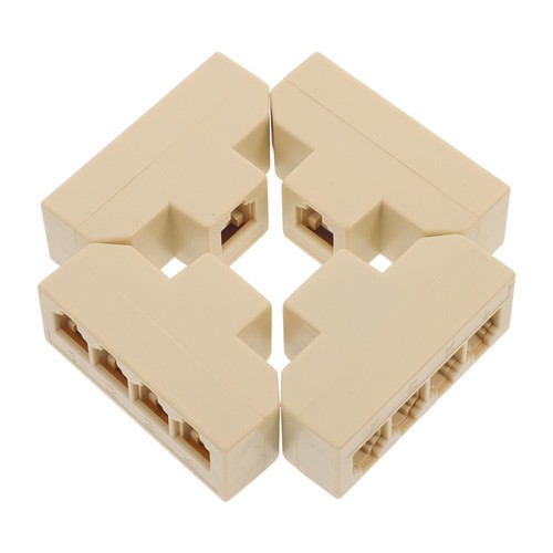 4 Pcs Vier-Wege-Festnetzkonverter Festnetztelefone Für Zuhause Telefon-Splitter - Bild 7 von 20
