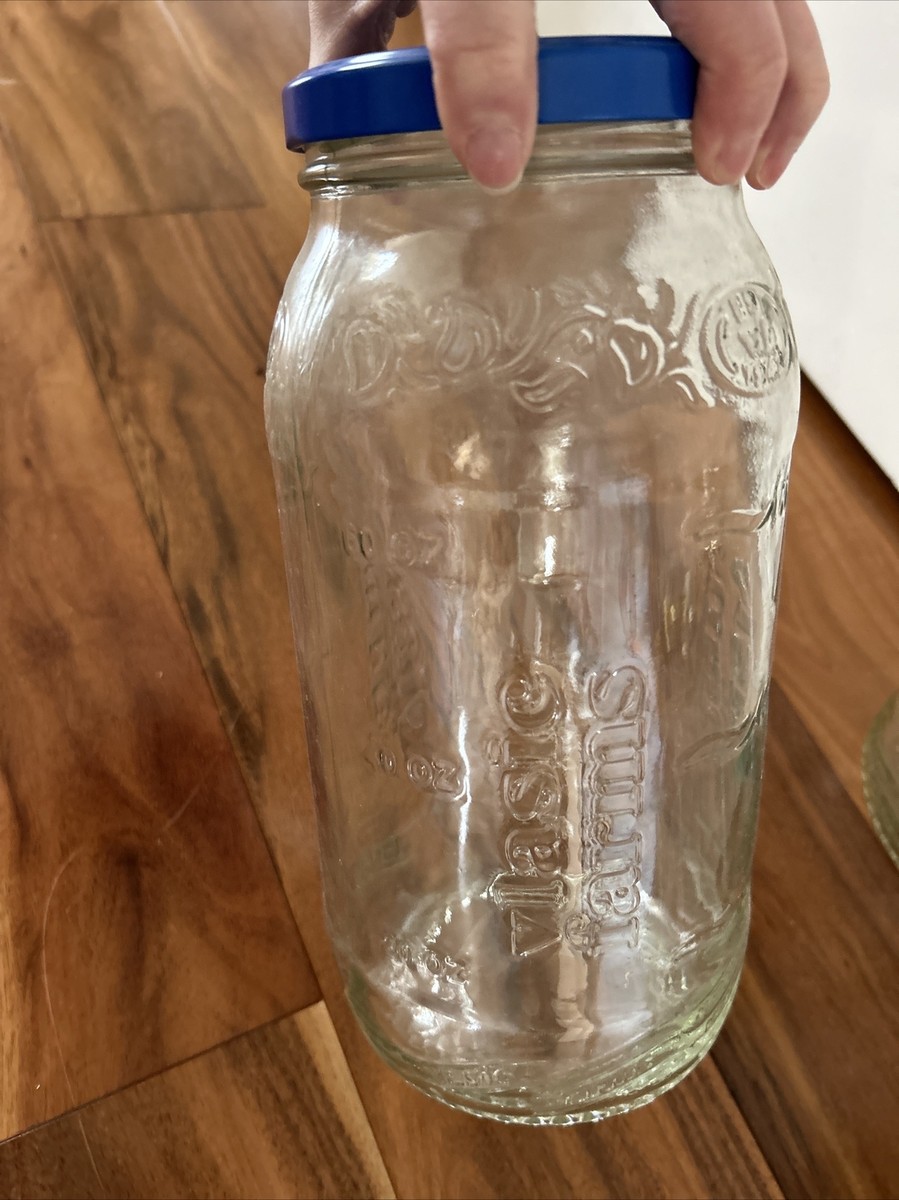 VLASIC FARMS PICKLE JAR Vintage Embossed 10
