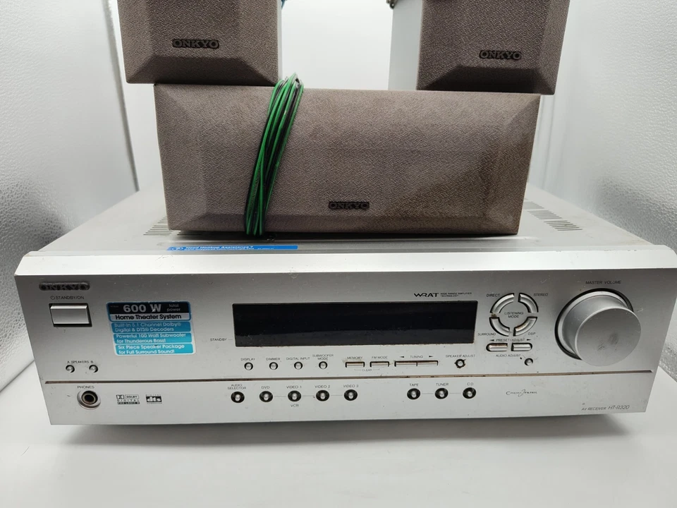 Onkyo-AV Receiver-HT-R320-5.1 CH.-600 W-Home Theater System-W/Speakers-POWERS ON - Image 4 of 4