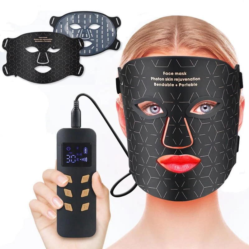 Red Light Therapy Mask 4 in 1 Red Led Light Therapy Infrared Flexible Soft Mask - image 1 of 4