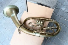Rare Antique 1920's Czech BOLAND FUCHS Brass Euphonium / Tuba - To Restore