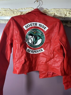 Riverdale Southside Serpents Red Cheryl Blossom Moto Jacket
