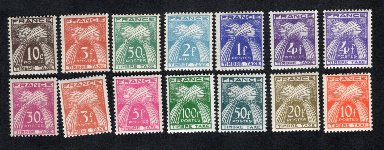 France 1946 stamps Yvert#78-89 START10%ONLY MH CV=96$ France 1946 stamps Yvert#78-89 START10%ONLY MH CV=96$