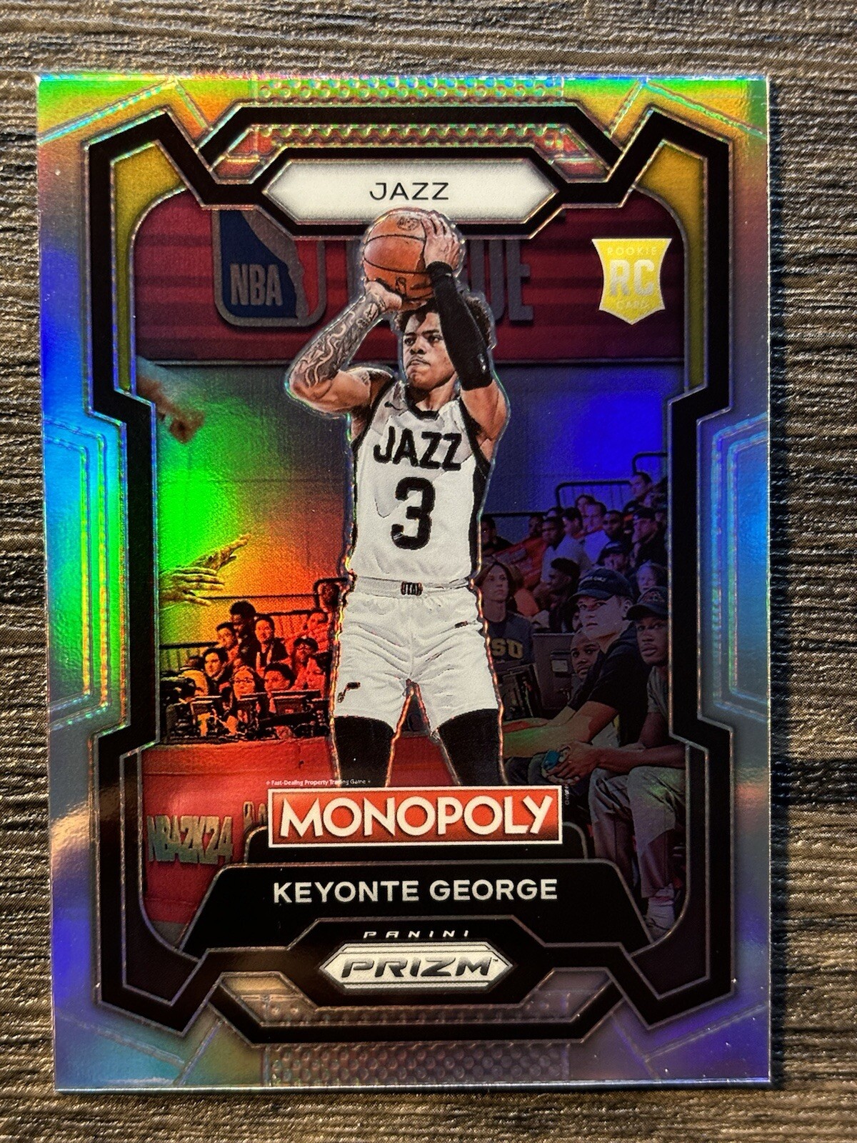 2023-24 Panini Monopoly Prizm Keyonte George Silver Prizm Rookie Jazz #87