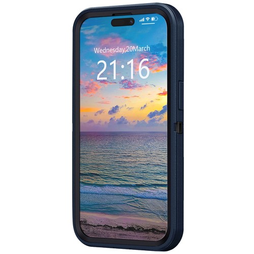For iPhone 15/15 Pro Max/+ Heavy Duty Shockproof Case Back Kickstand Phone Cover - Picture 16 of 63