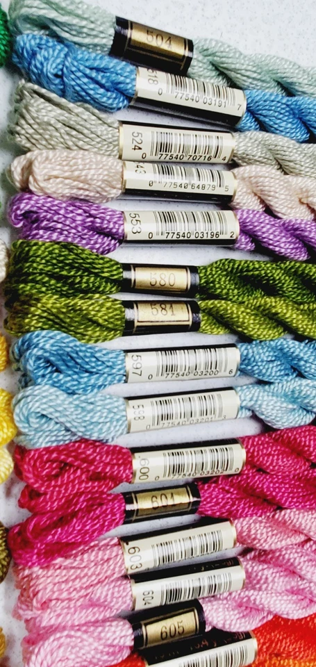 50 DMC #3 Perle Pearl Embroidery Floss Lot of 50 Different Colors 504 to 760 - Image 2 of 4