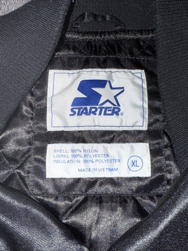 Starter Green Bay Packers Stitched Men’s Size XL Black/Black - Picture 3 of 4