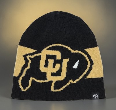 Colorado Buffaloes Zephyr Inverse Reversible Cuffless Knit Beanie Hat Cap NEW 