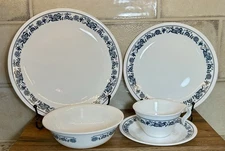 Corelle Old Town Blue Dinner Plate Luncheon Plate Bowl Cup Saucer Your Choice