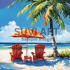 Digital Image Picture Wall art Beach Side for...