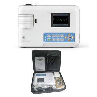 Digital 1-Channel 12-Lead EKG Machine   ECG100G Medical Electrocardiograph