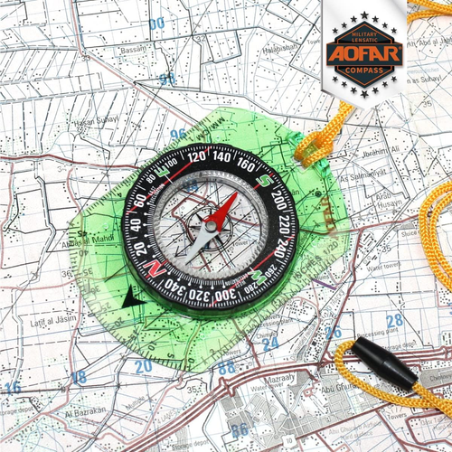 Orienteering Compass AF-362 for Hiking and Navigation, Professional Field Compas - Picture 5 of 12