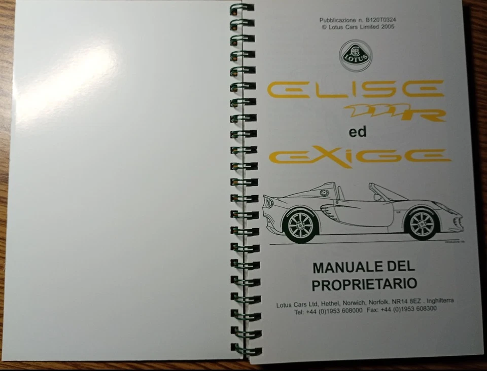 Lotus Elise / Exige 111R 2005 – Complete Original Manual + Case  - Immagine 4 di 4