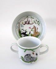 Lynn Chase Animal Jungle Party Baby Bowl Cup/Mug