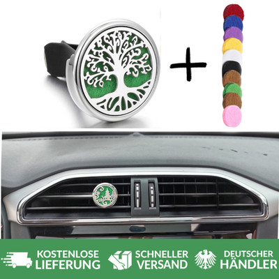 1x Autoduftstecker + 10 Filzeinlagen Lufterfrischer Duft Spender für Auto