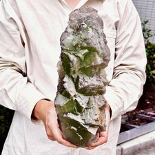 12.48LB Natural green cubic fluorite - quartz crystal mineral specimen