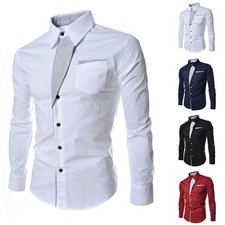 Elegant Mens Long Sleeve Button Down Shirts Perfect for Business Dress