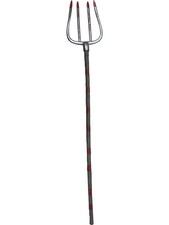 5-Piece Bloody Farmer Pitchfork Costume Accessory