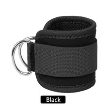 Fitness Ankle Straps Adjustable D-Ring Support Cuffs Gym Leg Excercises Training