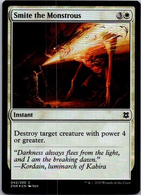 Smite the Monstrous C  Foil Zendikar Rising 42 LP-NM