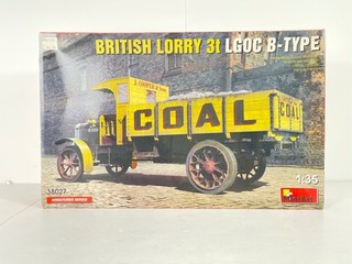 MiniArt 38027 1:35 Scale British Lorry 3t LGOC B Type Plastic Model Kit