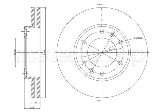 Metelli Dischi Freno 23-1503 - Immagine 2