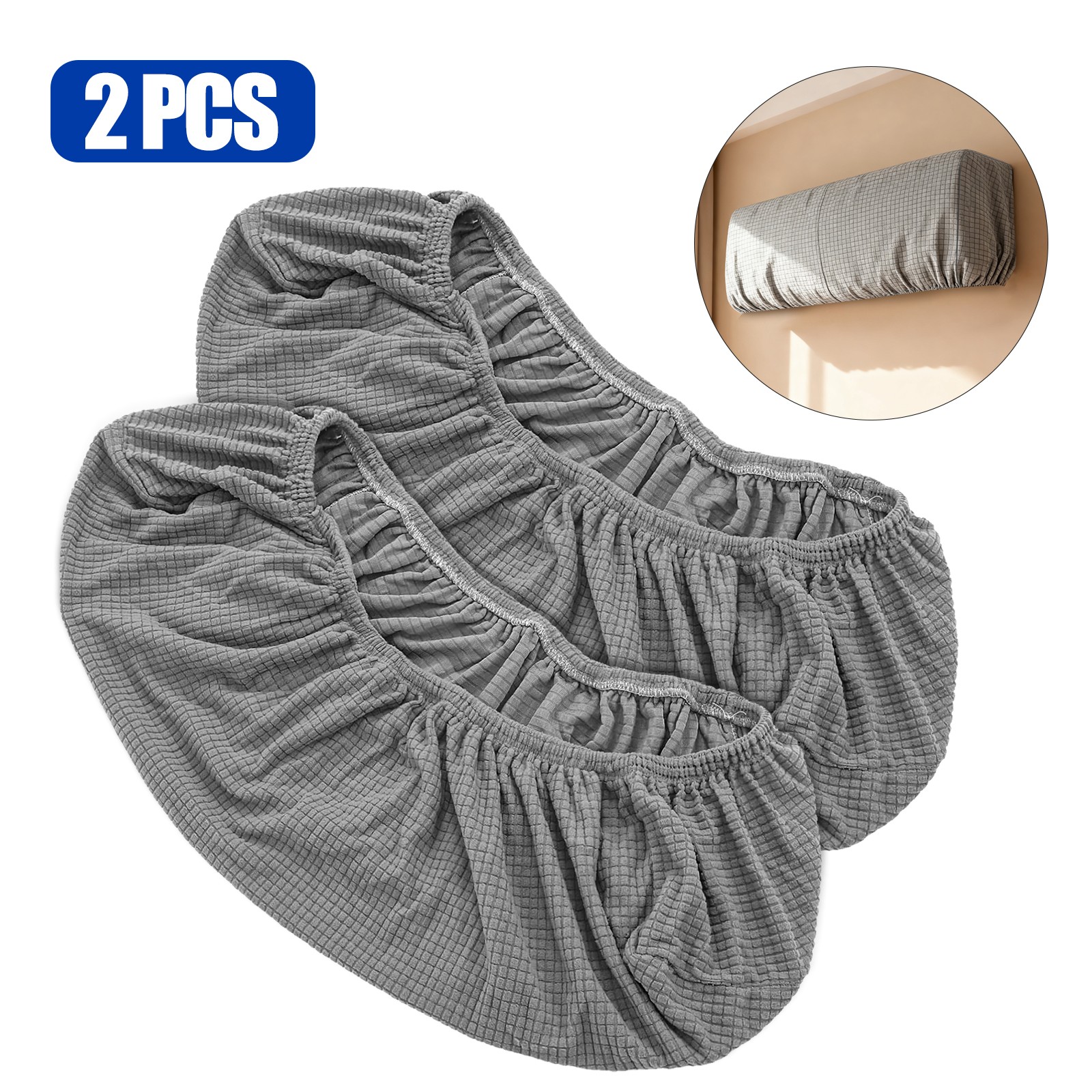 2PCS Heavy Duty Dustproof Air Conditioner Cover, Hanging Wall-Mounted AC 88–94cm