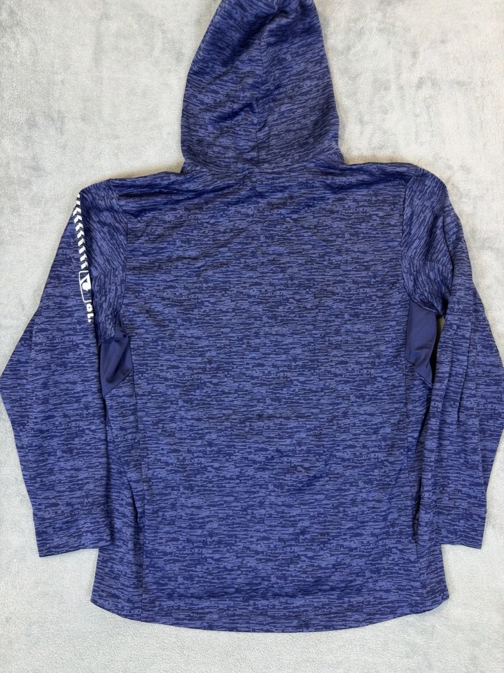 Majestic Sweater Mens XXL Blue Hoodie Milwaukee Brewers Postseason 2018 - Image 2 of 4