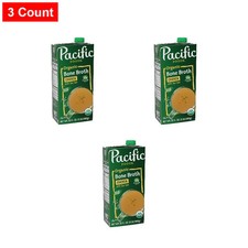 Pacific Foods Organic Chicken Bone Broth With Sea Salt, 32 Oz Carton - 3 Count