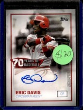 2021 Topps #70YA-ED Eric Davis 70 Years of Baseball Autographs