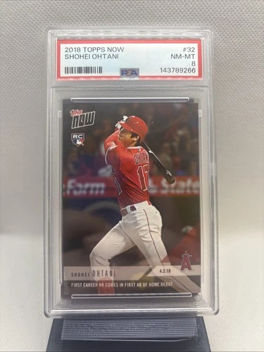 2018 Topps Now #32 Shohei Ohtani Rookie PSA 8 NM-MT Dodgers Angels RC