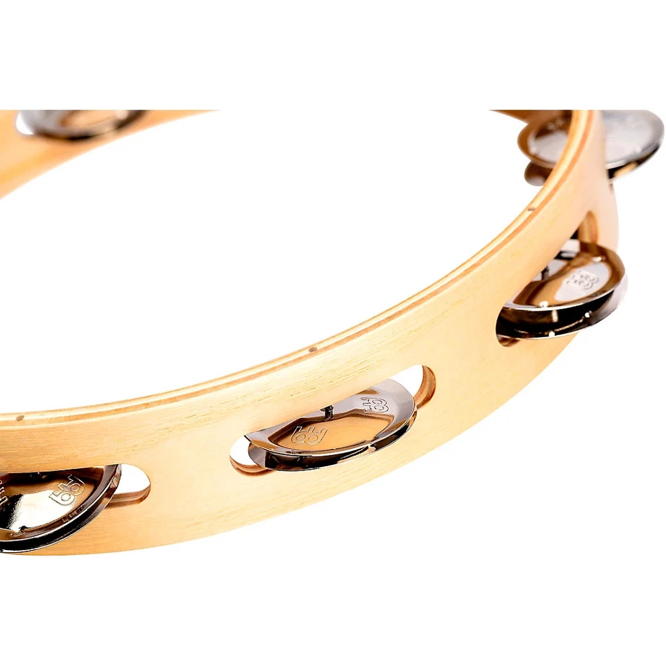 Pandereta de ceniza blanca americana edición artesanal Meinl jingles de acero 1 fila 10 pulgadas Foto 3 de 4