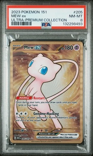 Mew Ex Pokemon 151 Ultra-Premium Collection 205 NM PSA 8