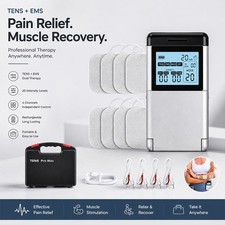 TENS 7000 EMS 4 Channel Muscle Stimulator Rechargeable Electronic Pulse Massager