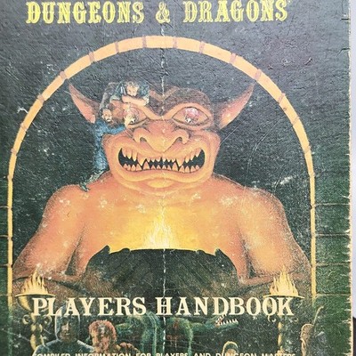 TSR Advanced Dungeons & Dragons Players Handbook 1978 2nd Printing