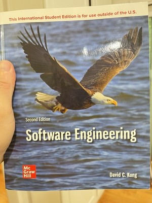 Software Engineering By David C. Kung 2nd Edition like New
