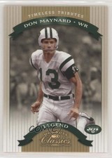 2002 Donruss Classics Legend Timeless Tributes 50/100 Don Maynard #136 HOF 0a4v