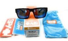 Spy Montana Sunglasses - Shiny Black - Happy GryGrn Polar - Blue Mir, Pre-owned