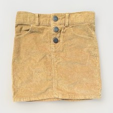 Old Navy Girls Corduroy Mini Skirt Brown 5T Belted Button Pocket Casual