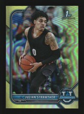Julian Strawther 2021-22 Bowman University Yellow #43 SN,/75