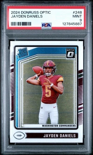 2024 Panini Donruss Optic - Rated Rookie Jayden Daniels #248 (RC) PSA 9