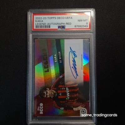 Topps Kaka Auto - /10 AC Milan Legend 2022/23 Deco UCC PSA 8