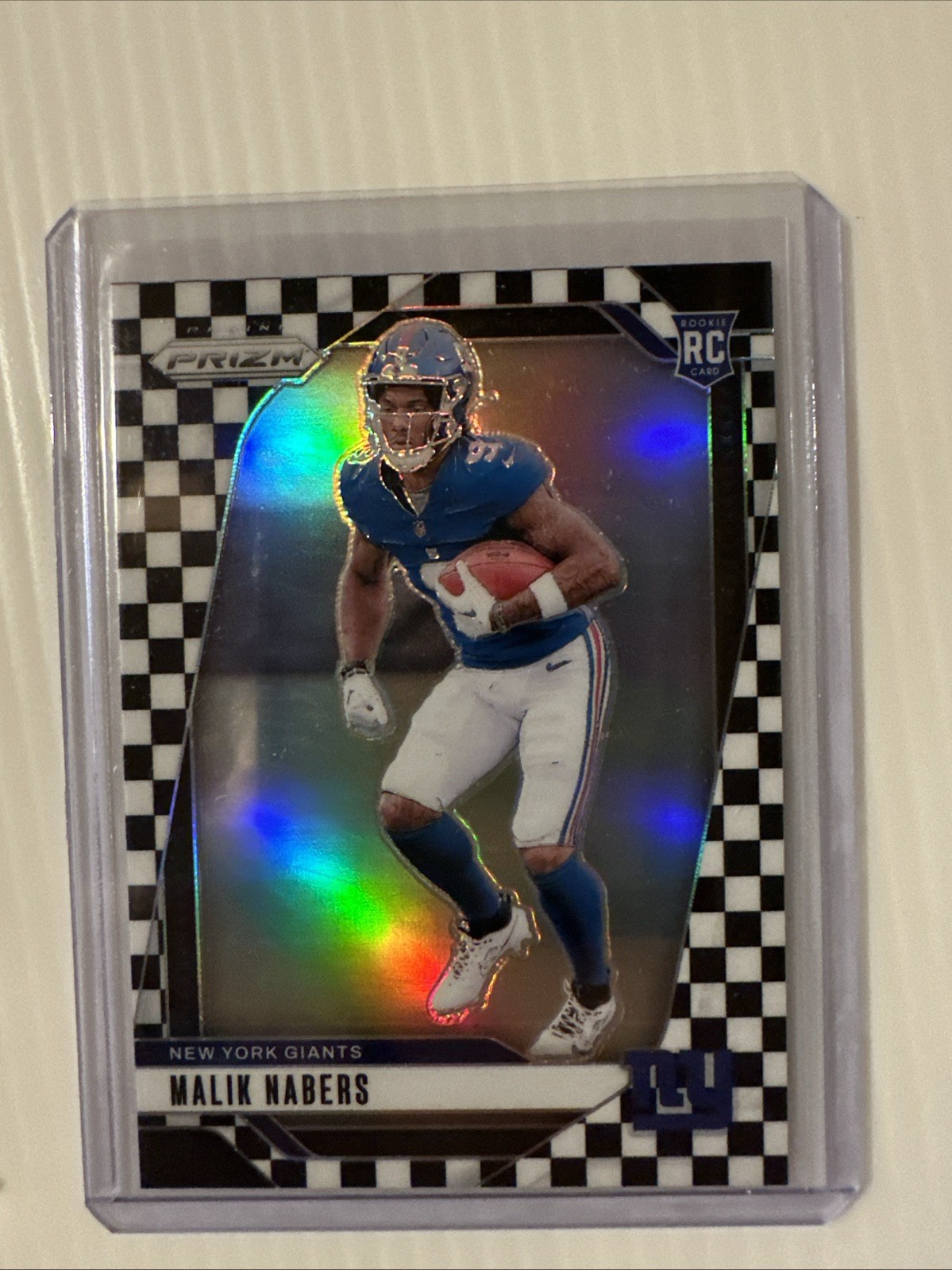2024 Panini Prizm - Rookies Malik Nabers #370 Black & White Checker Prizm (RC)